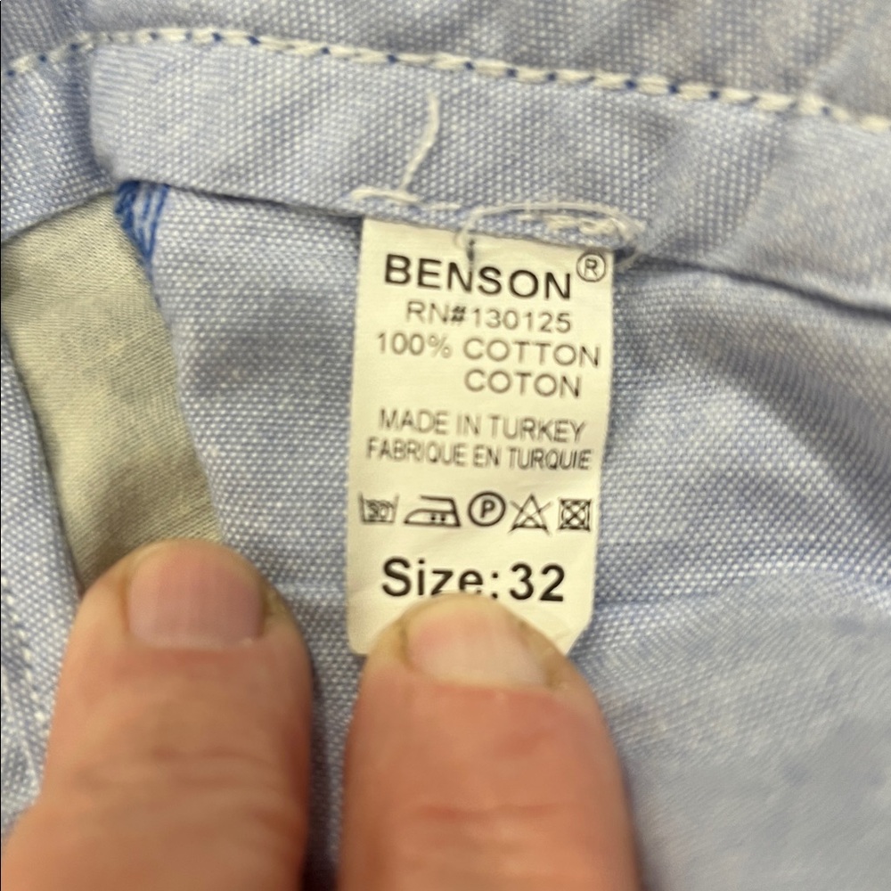 Mens Benson NYC Flat Front Shorts - Picture 4 of 8